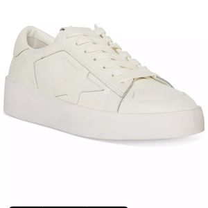 Steve Madden Women's Perona Distressed Lace-Up Star Sneakers